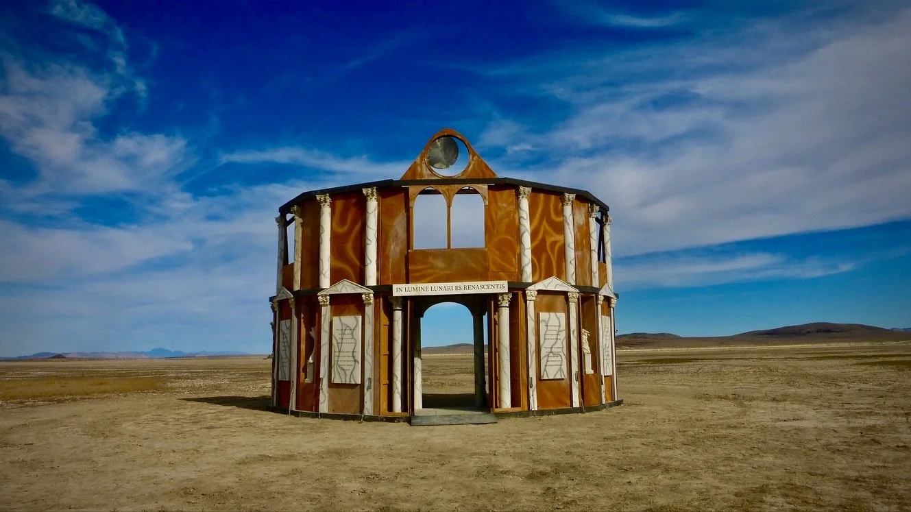 Midnight Library at Fly Ranch, Hualapai Valley, NV, USA, Earth-Home.