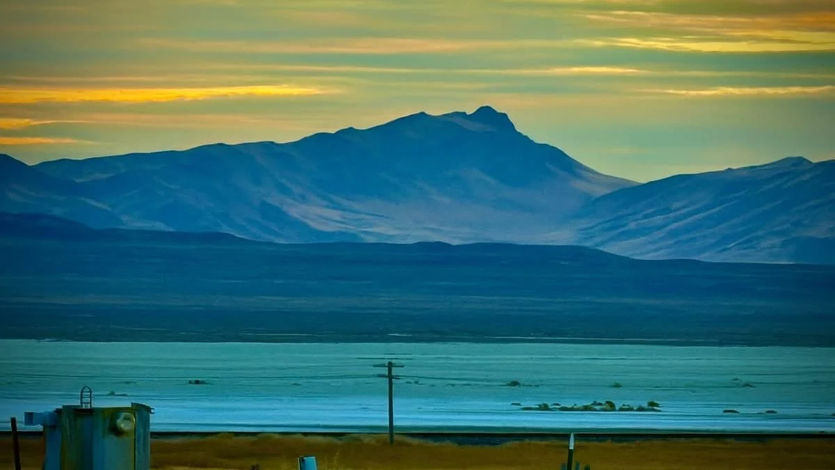 Tonight's Sunset Afterglow, Gerlach, NV, USA, Earth-Home.