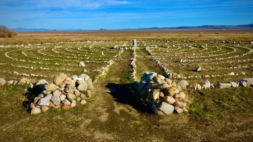 Sunday Afternoon Fly Ranch Labyrinth Walk, Hualapai Valley, NV, USA, Earth-Home.

The Infinite Universe is my God
The Miraculous Earth is my Church
Walking the Labyrinth is my Prayer
-
Will Roger
