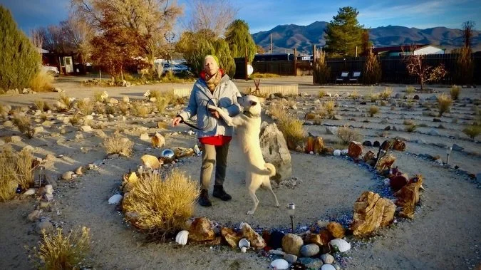 Tonight's Sunset Labyrinth Walk, Gerlach, NV, USA, Earth-Home.