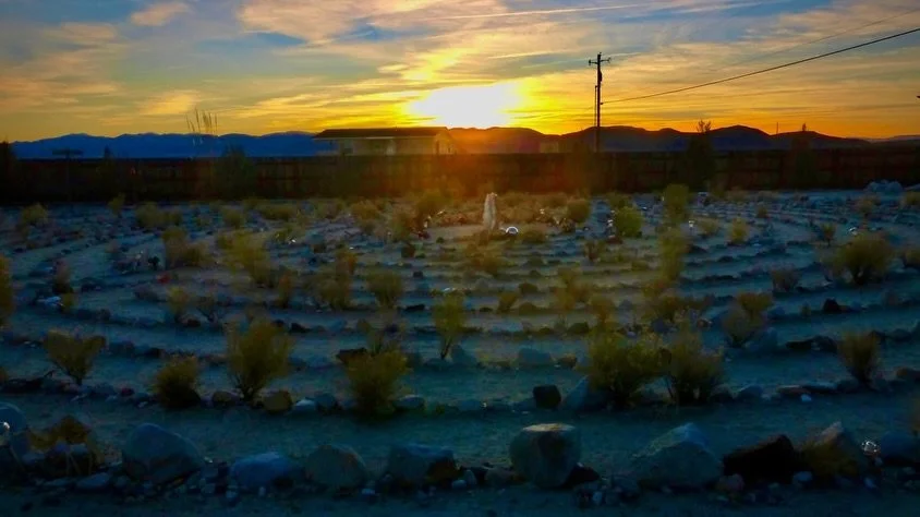 Tonight's Sunset Labyrinth Walk, Gerlach, NV, USA, Earth-Home.