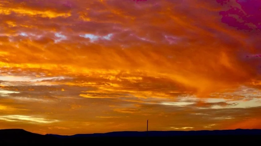 Tonight's Sunset Afterglow, Gerlach, NV, US, Earth-Home.