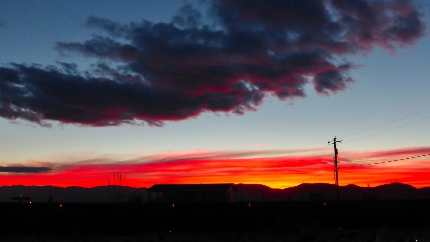 Tonight's Sunset Afterglow, Gerlach, NV, USA, Earth-Home.