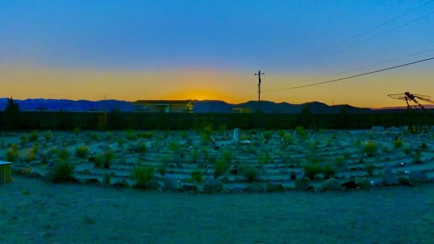 Last night's Sunset Labyrinth Walk, Gerlach, NV, USA, Earth-Home.