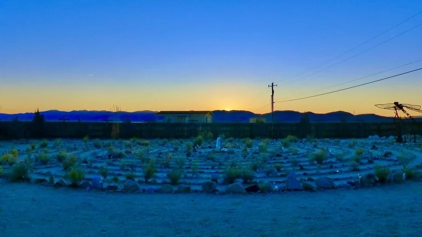 Last night's Sunset Labyrinth Walk, Gerlach, NV, USA, Earth-Home.