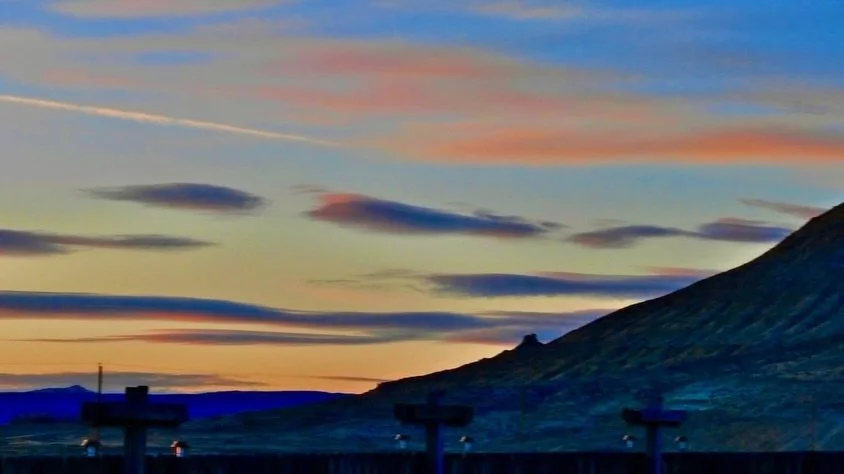 Last night's Sunset Labyrinth Walk, Gerlach, NV, USA, Earth-Home.