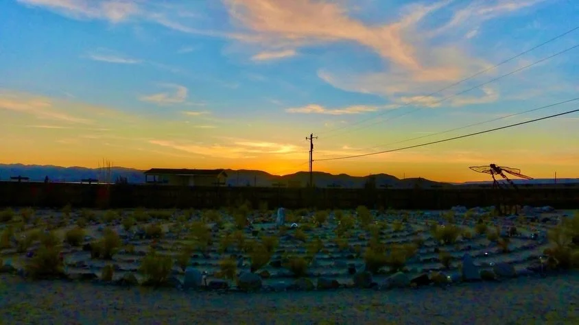 Last night's Sunset Labyrinth Walk, Gerlach, NV, USA, Earth-Home.