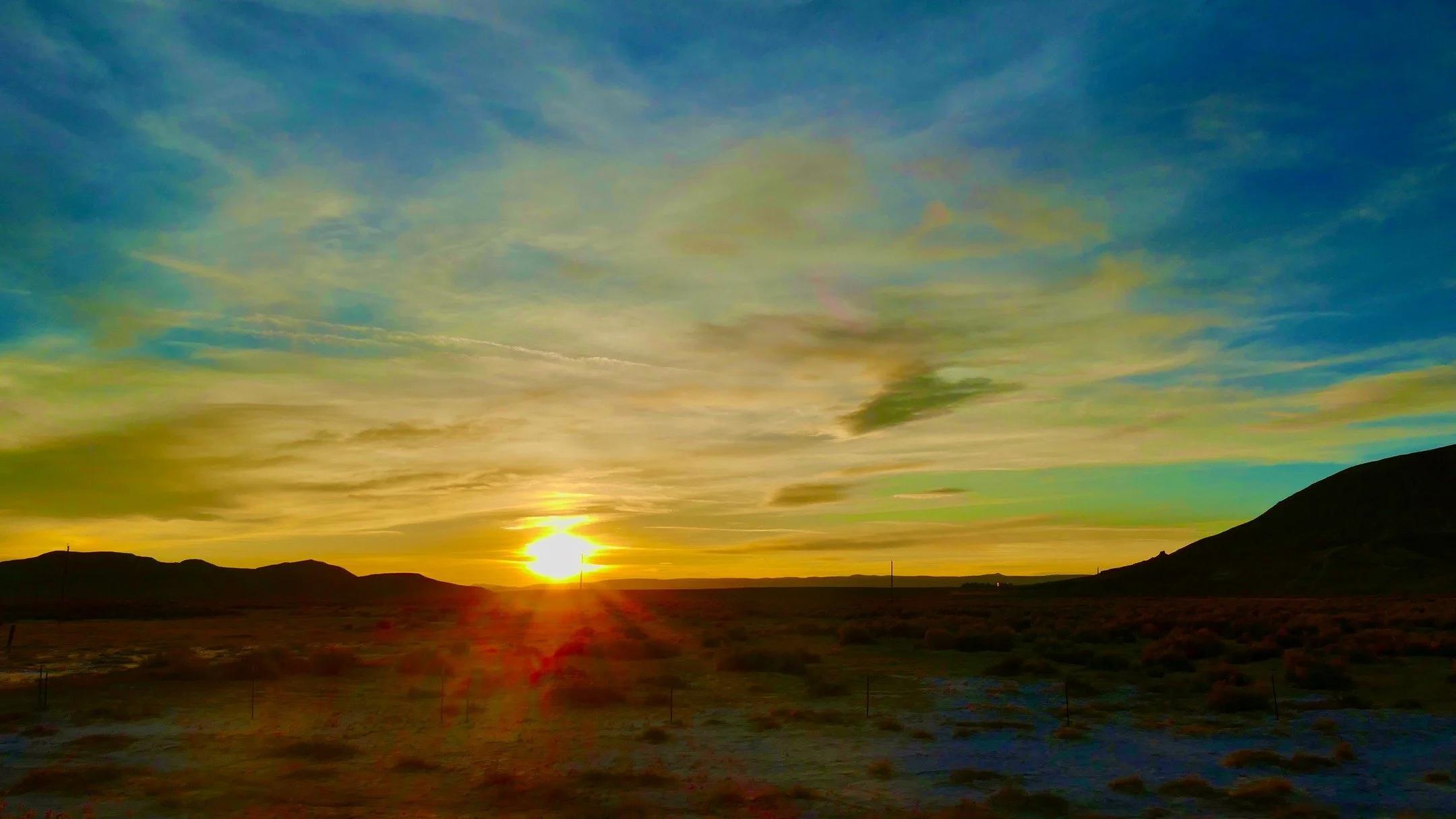 Tonight's Sunset, Gerlach, NV, USA, Earth-Home.