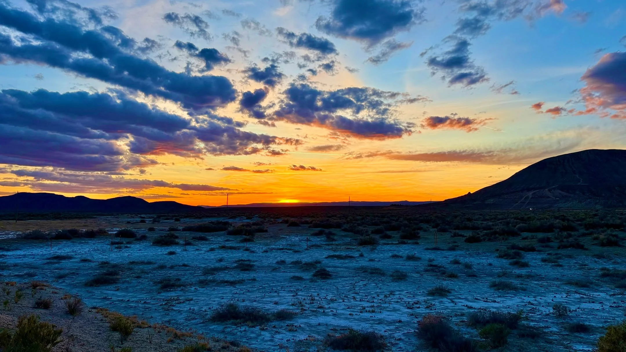 Tonight's Sunset, Gerlach, NV, USA, Earth-Home.