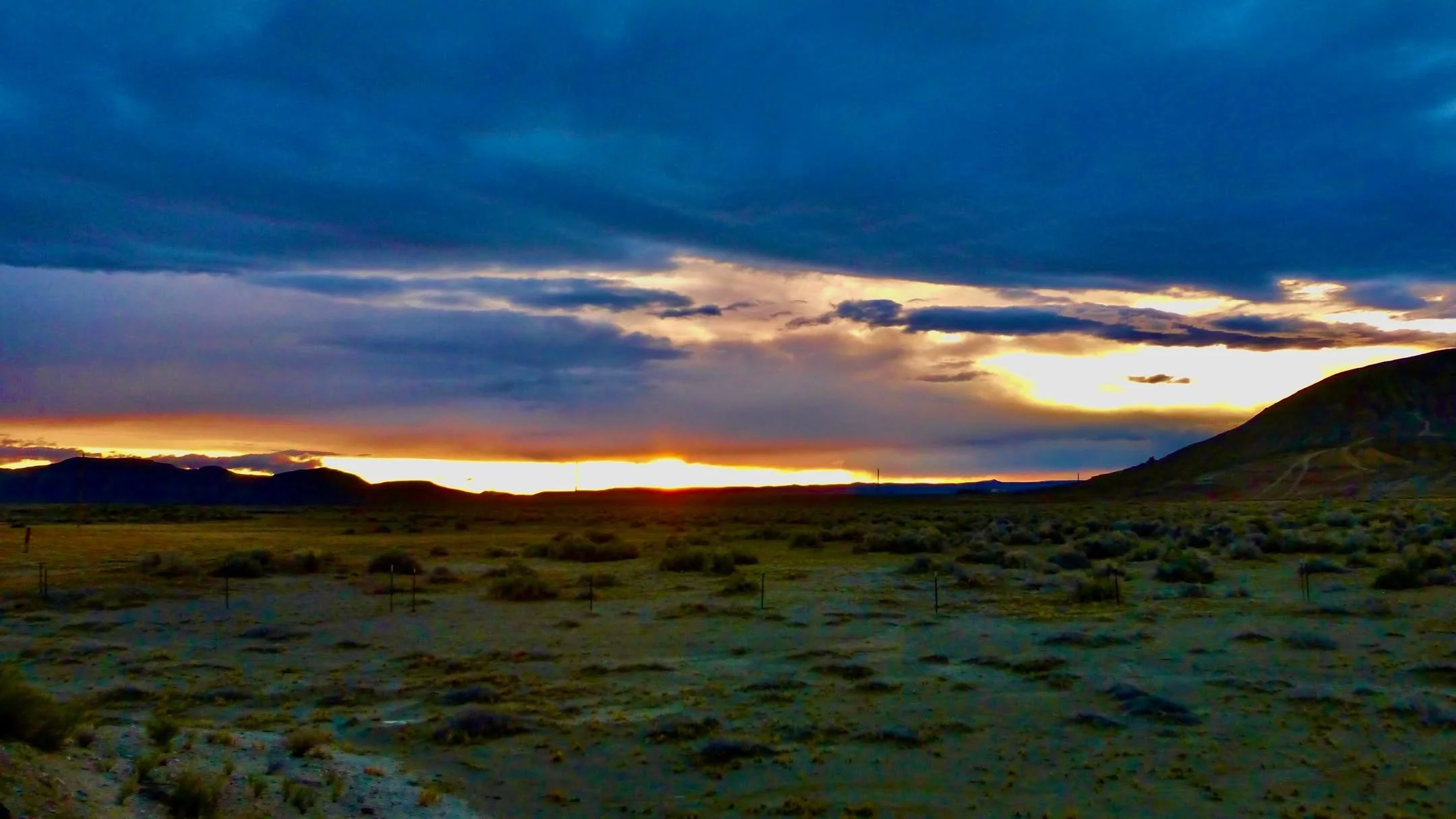 Tonight's Sunset, Gerlach, NV, USA, Earth-Home.