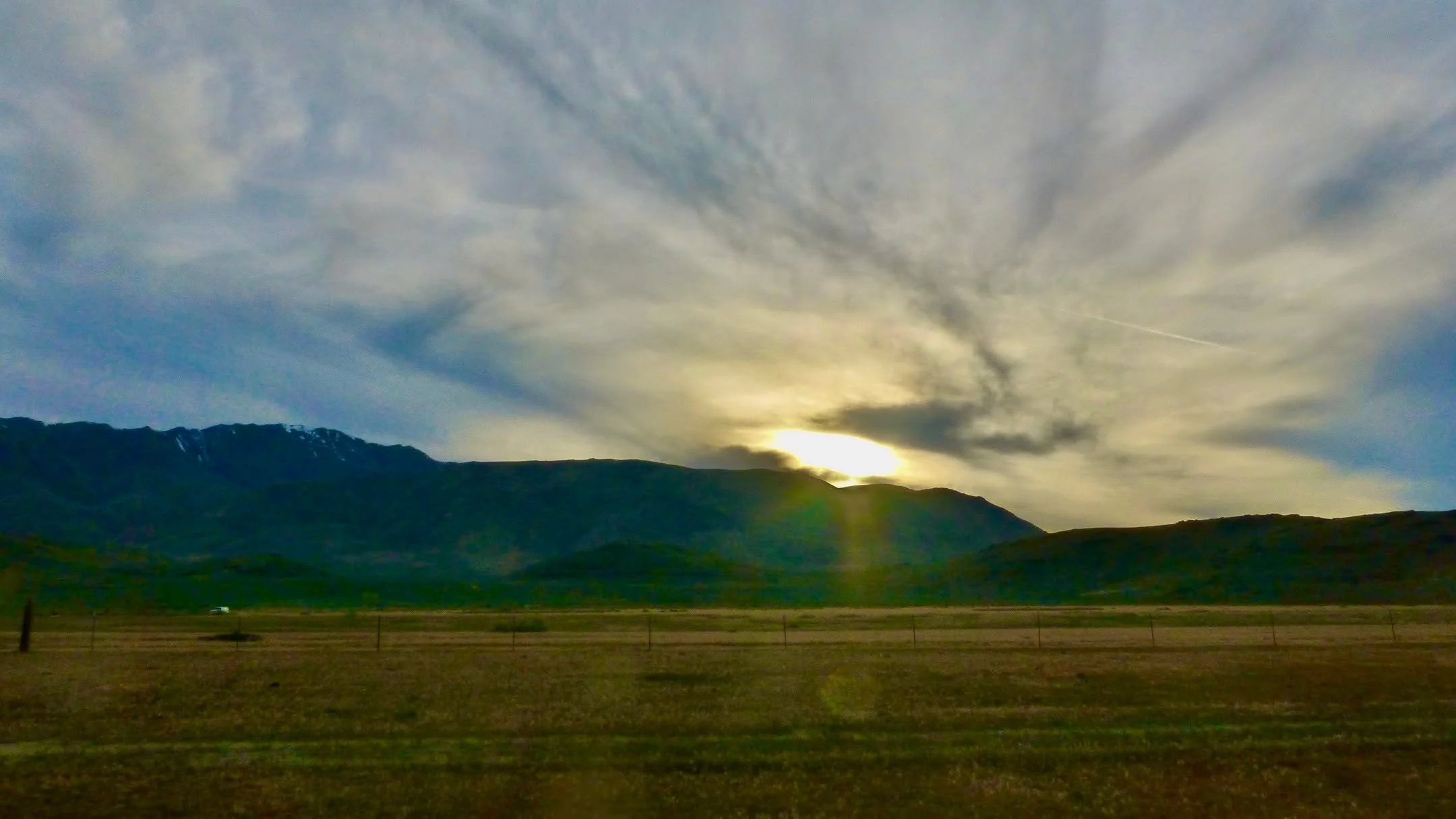 Tonight's Sunset, Fly Ranch, Hualapai Valley, NV, USA, Earth-Home.