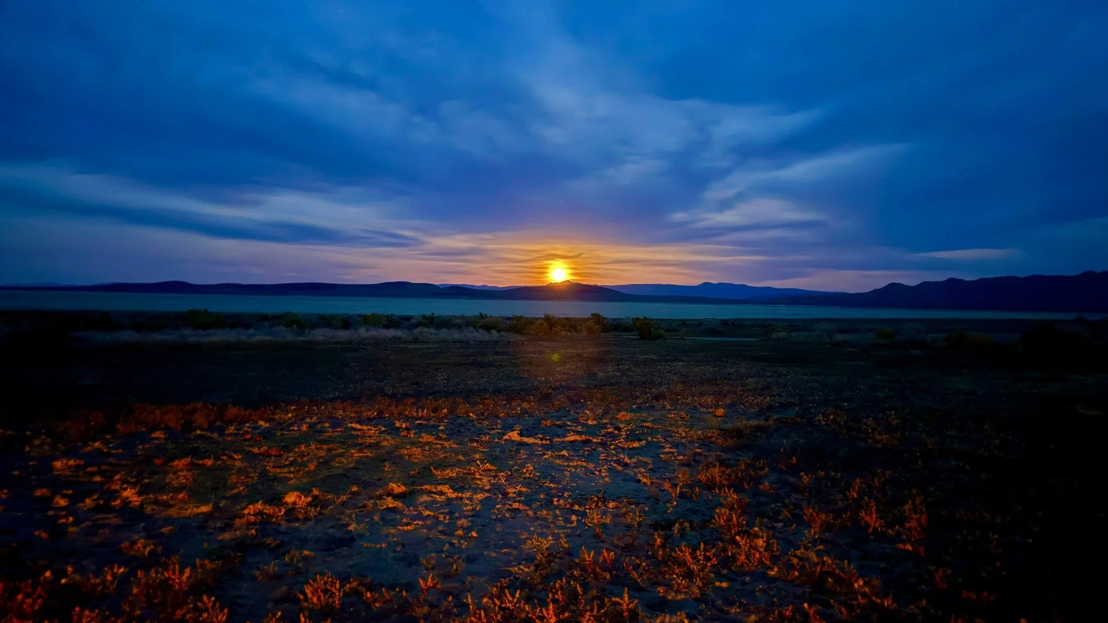 Tonight's Full Flower Moon, Hualapai Valley, NV, USA, Earth-Home.