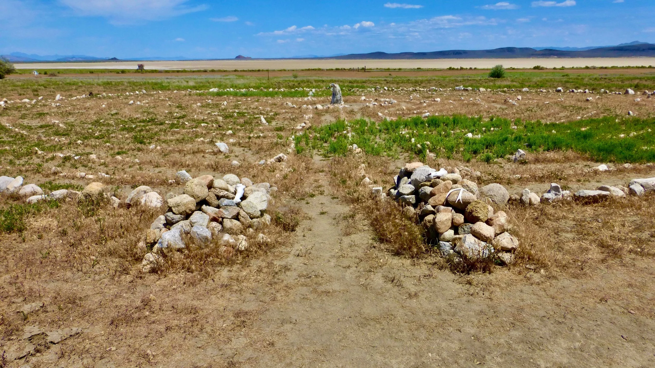 Sunday Afternoon Fly Ranch Labyrinth Walk, Hualapai Valley, NV, USA, Earth=Home.