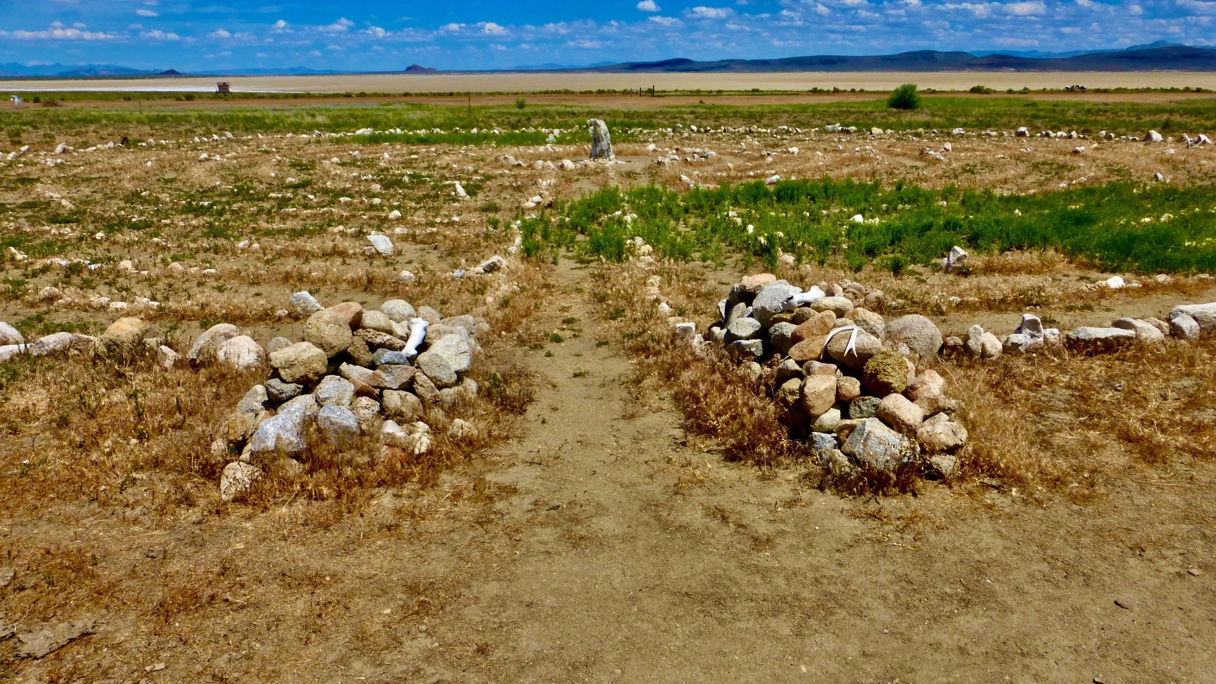 Sunday Afternoon Fly Ranch Labyrinth Walk, Hualapai Valley, NV, USA, Earth=Home.