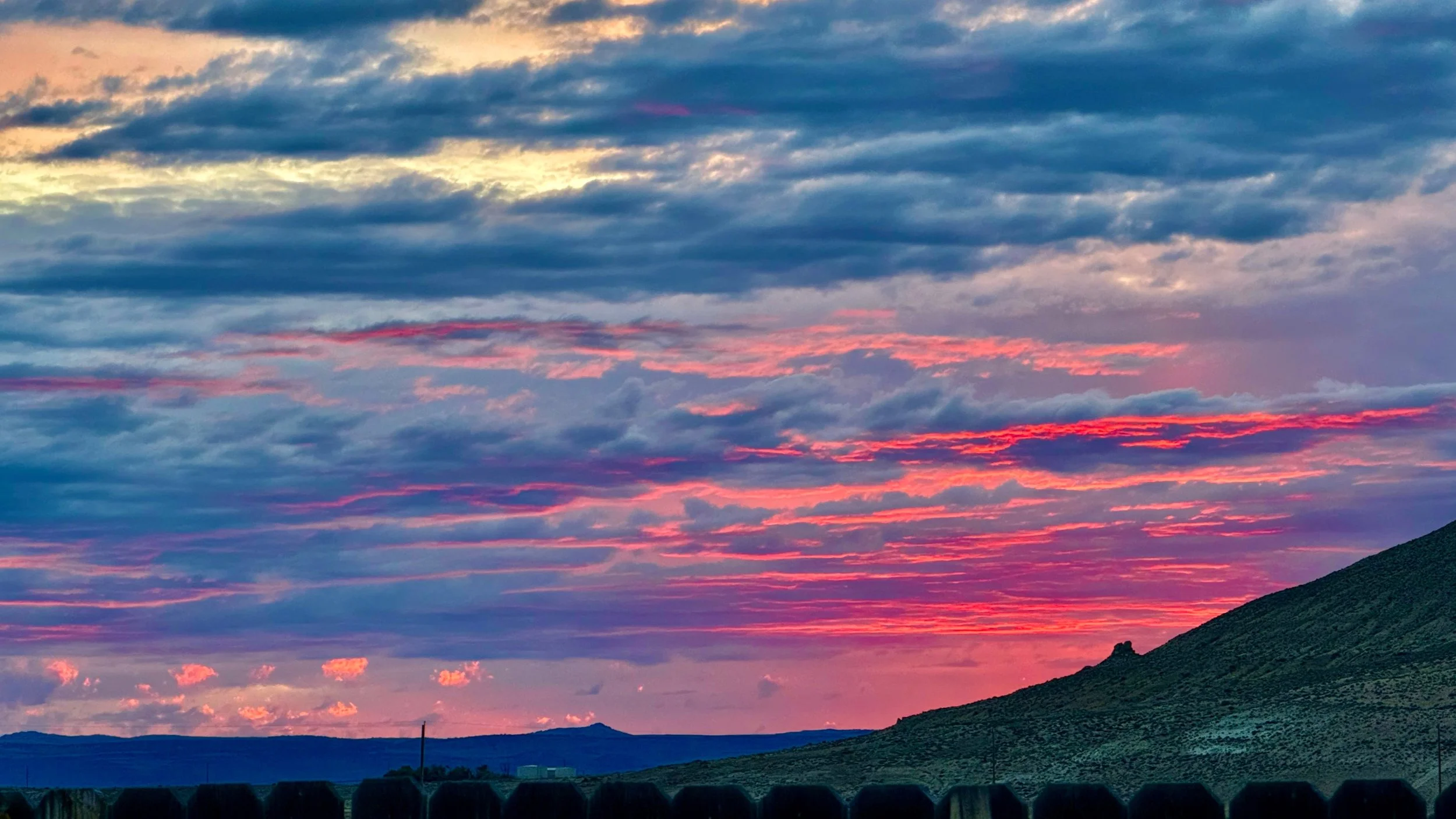 Tonight's Sunset Afterglow, Gerlach, NV. USA, Earth=Home.