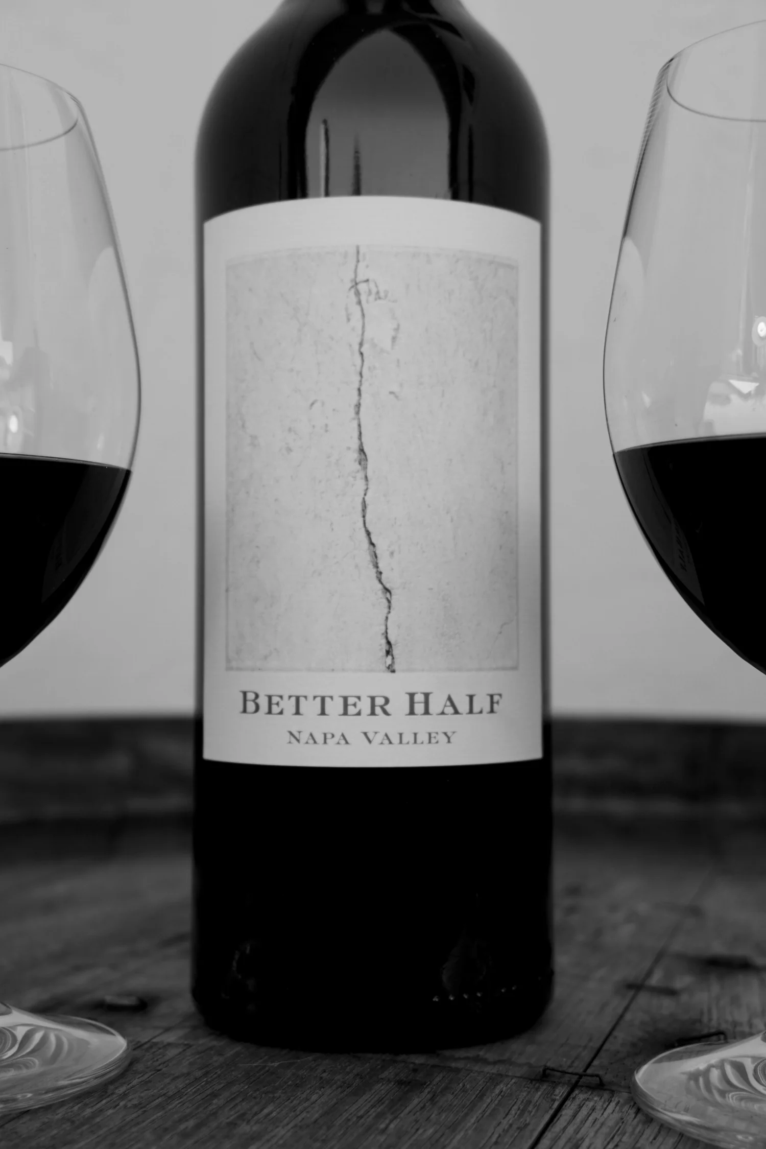 BH bottle Glam shot close up stone bg B&W.jpg