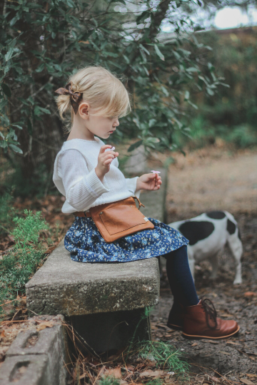 Petite Leather Hip Hugger Bag