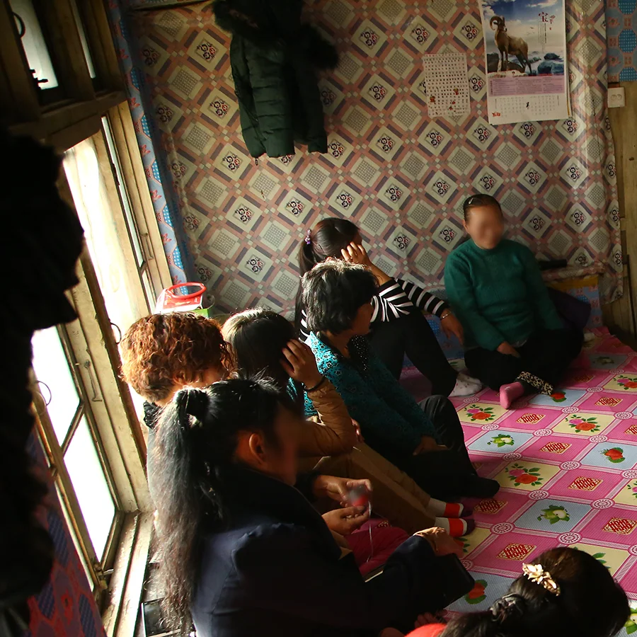North Korean refugee women at one of their gatherings.
