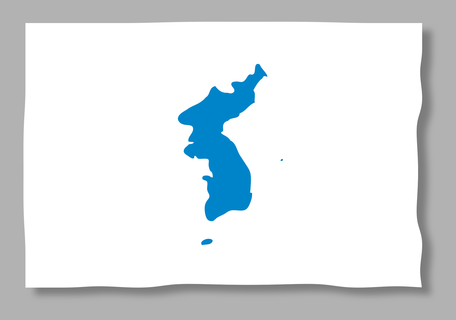 The Korean unification flag (above) will be used as the two Koreas march together at the opening ceremonies of the 2018 Winter Olympics in PyeongChang, South Korea.
