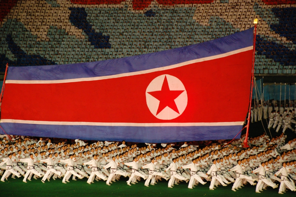 A presentation at North Korea’s Mass Games in Pyongyang.