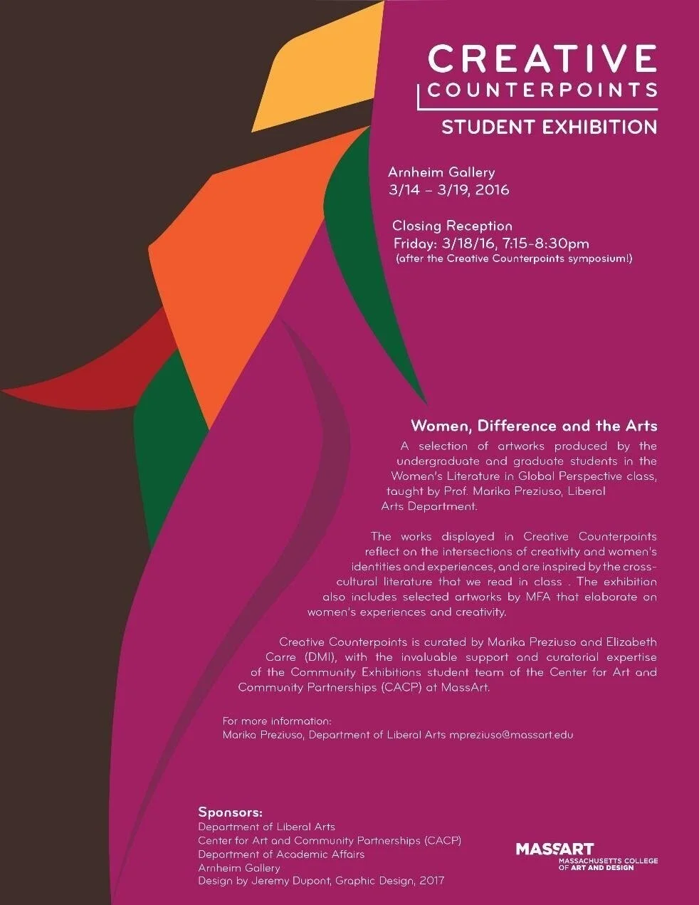 2015 Student Exhibition Poster