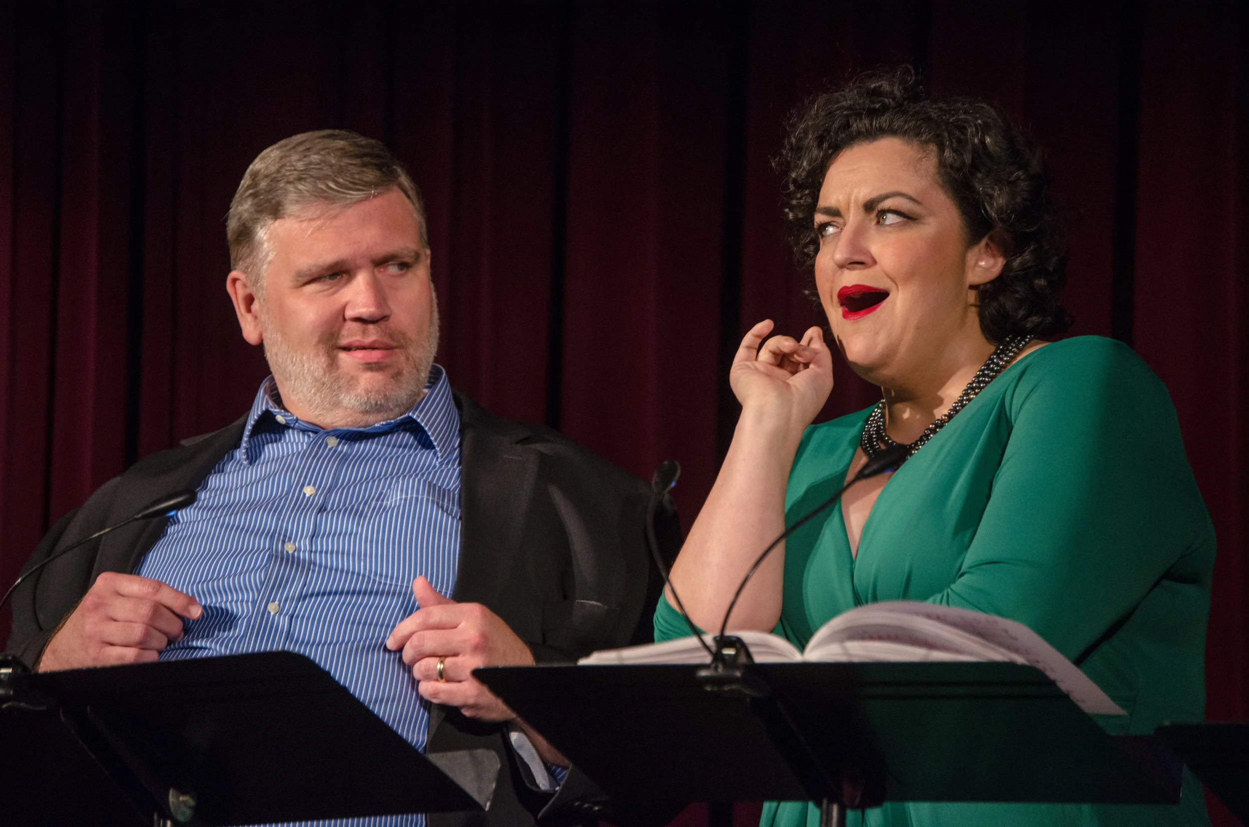 Baltimore Concert Opera, Falstaff and Dame Quickly. Britt Olson-Ecker Photography.