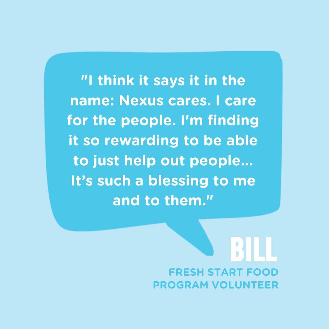 IT GOES BOTH WAYS 💙

This week is National Volunteer Week and at Nexus Care, we're completely people-powered. Without the army of volunteers beside us who work tirelessly week in and week out to tangibly love on our community, none of what we do wou