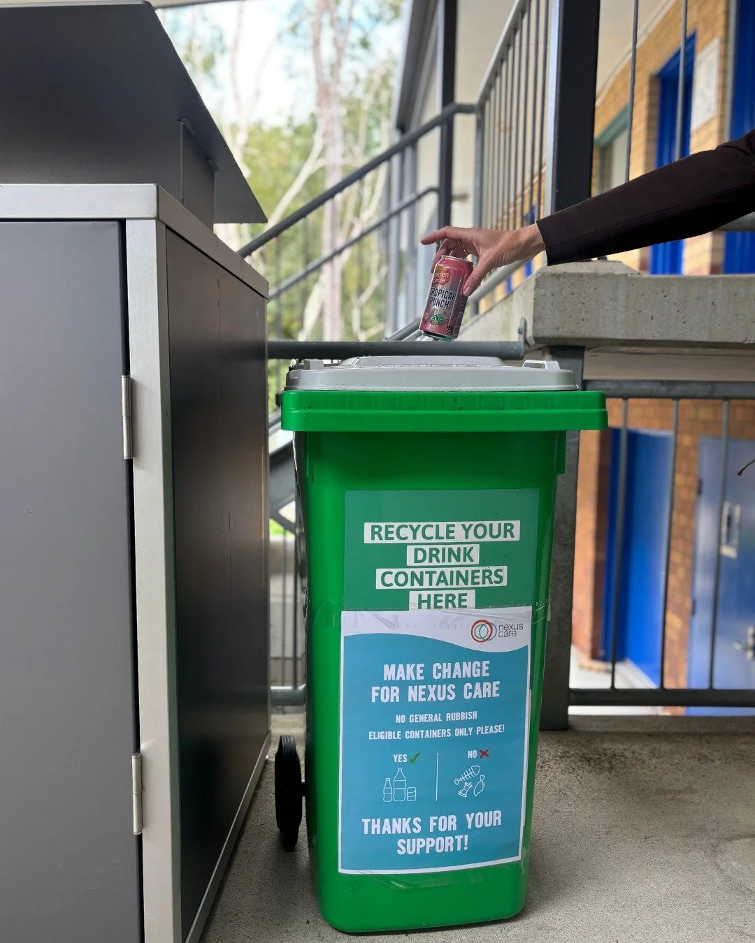 A huge shoutout to our amazing neighbours @northsidechristiancollege!

Throughout Terms 3 &amp; 4, their students are making every container count by donating all 10-cent refunds to support Nexus Care and help people in our community find a fresh sta