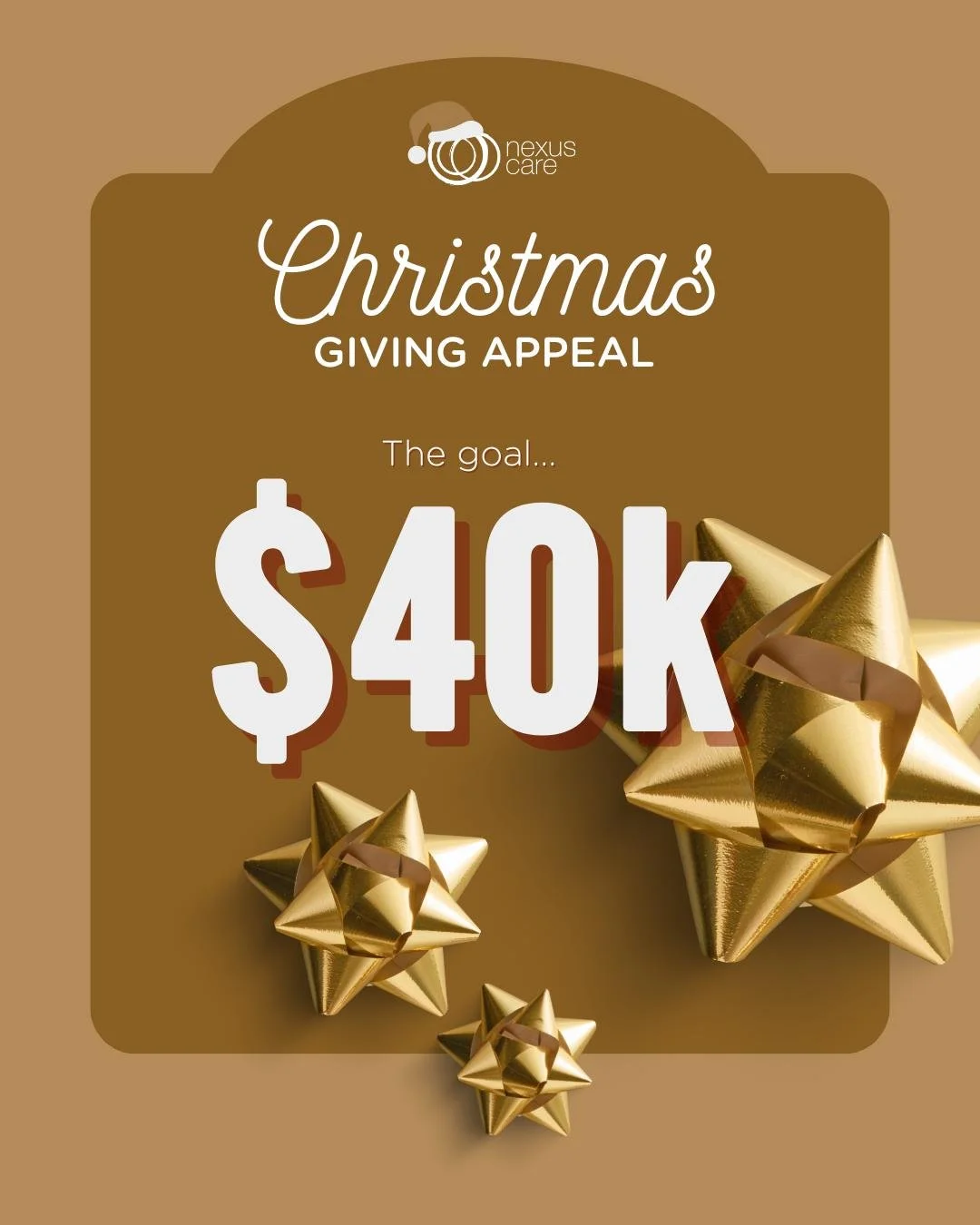 'Tis the season for giving!

Brissie, help us reach our goal of raising $40k before Christmas Day! Every dollar makes a real difference. Here&rsquo;s what your support this Christmas can help provide:
 
🎁 Funding the 50% increase in demand for Nexus