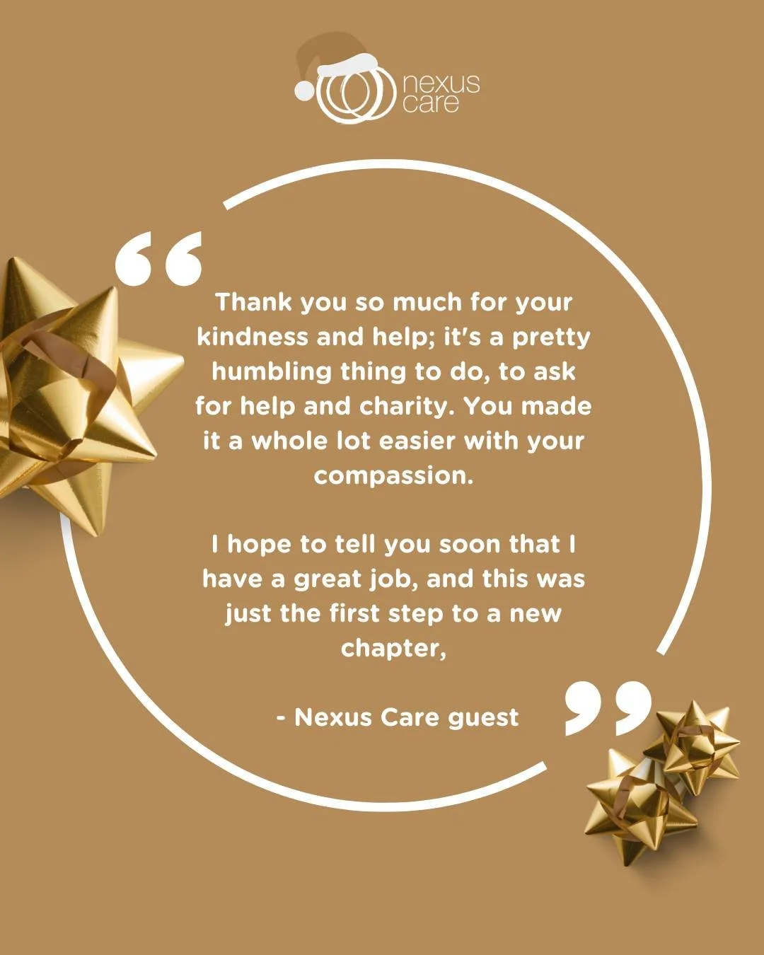 Stories like this are why this appeal matters...

Your generosity gives dignity, comfort, and hope when it&rsquo;s needed most. Donate today at the link in bio 🔗

#christmas #kindness #nexuscare