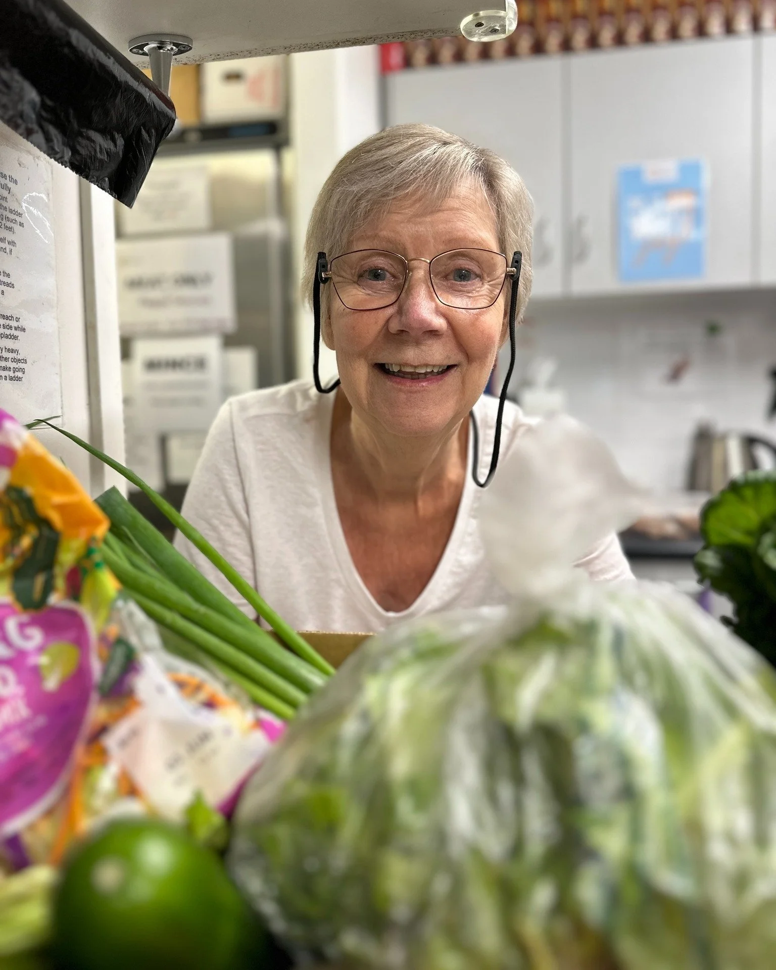 Meet Sue 💙

Sue has been faithfully volunteering with Nexus Care every Monday for the last two years!

She arrives cool, calm and collected, prepared for whatever the day will send her way. Nothing is too much trouble. She sorts through veggies, lia