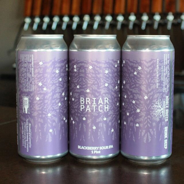 Have you tried BRIAR PATCH yet? While we&rsquo;re proud of all of our beers, we&rsquo;re really taking a shine to this blackberry sour IPA. We&rsquo;re open for outdoor seating and take-out only today from 2-9PM, and @mackinawsgb will be set-up in th