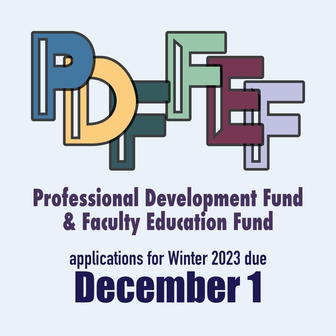Winter term is just around the corner 😱🧤❄️☃️, so there are benefits applications deadlines approaching! 

Be sure to get your applications in for PSUFA's Professional Development Fund (PDF) &amp; Faculty Education Fund (FEF) by December 1st. ⏳

Fin