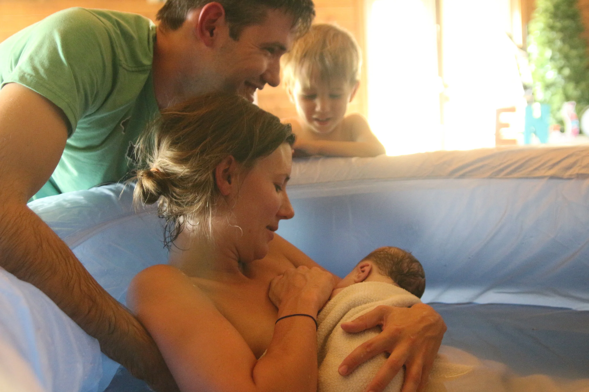 Moments after my baby’s arrival.