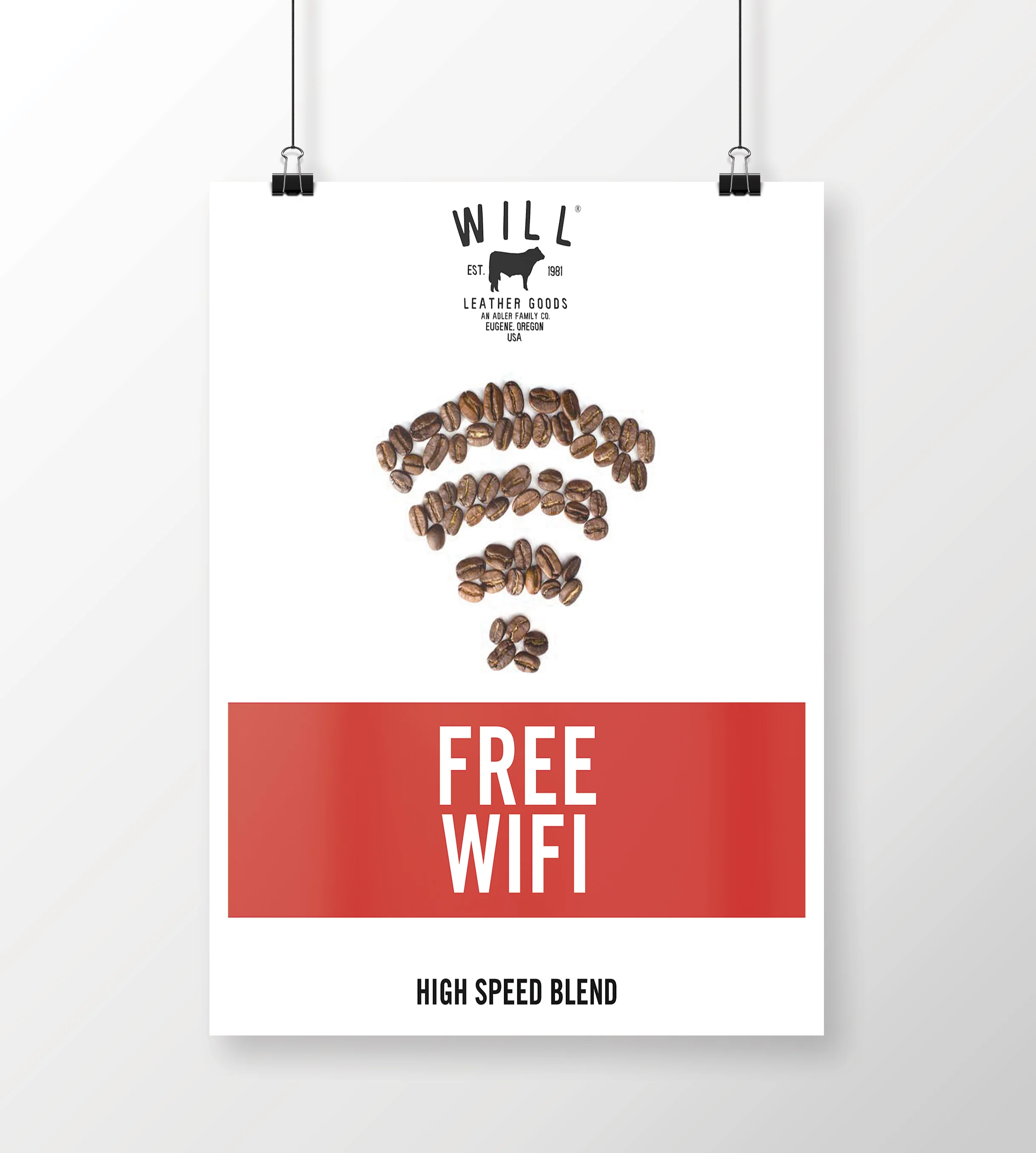 WLG Free WIFI Poster