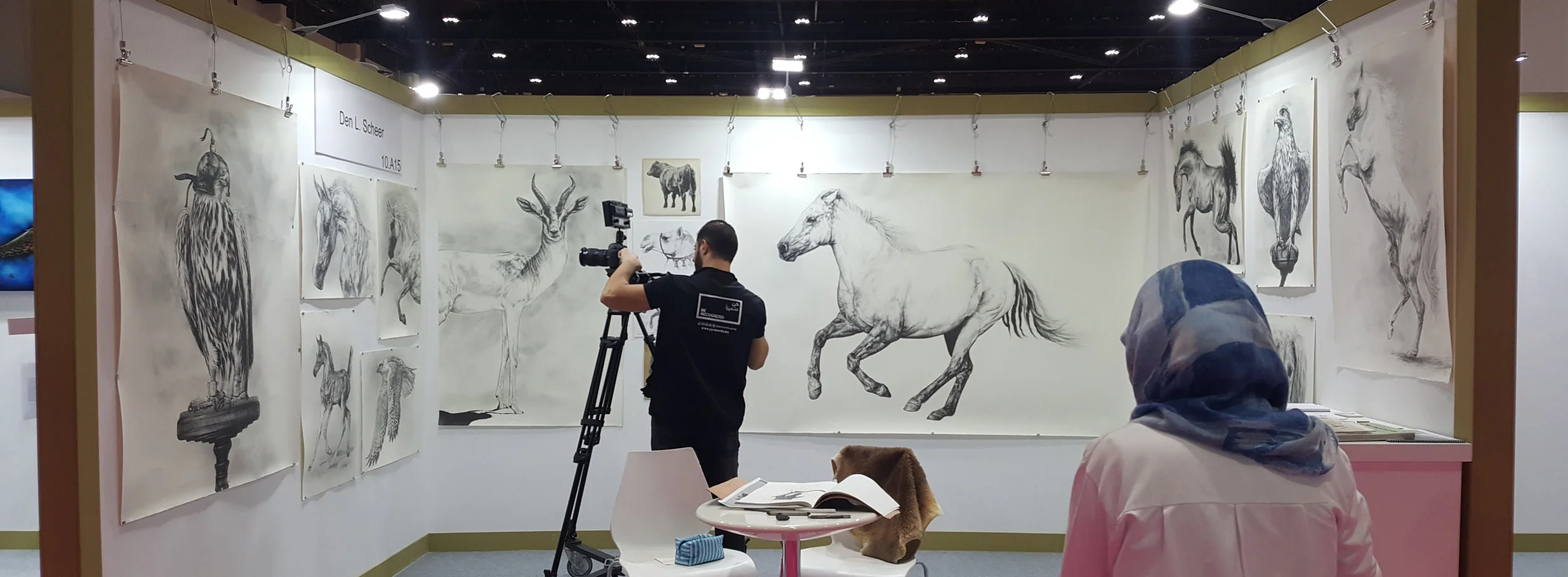Booth filming for Baynounah TV