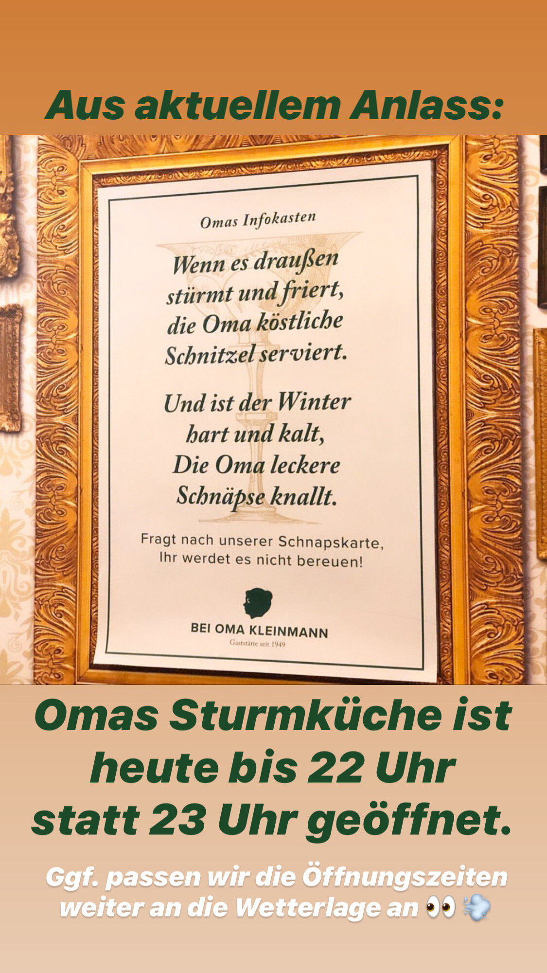 Omas "Sturmküche"