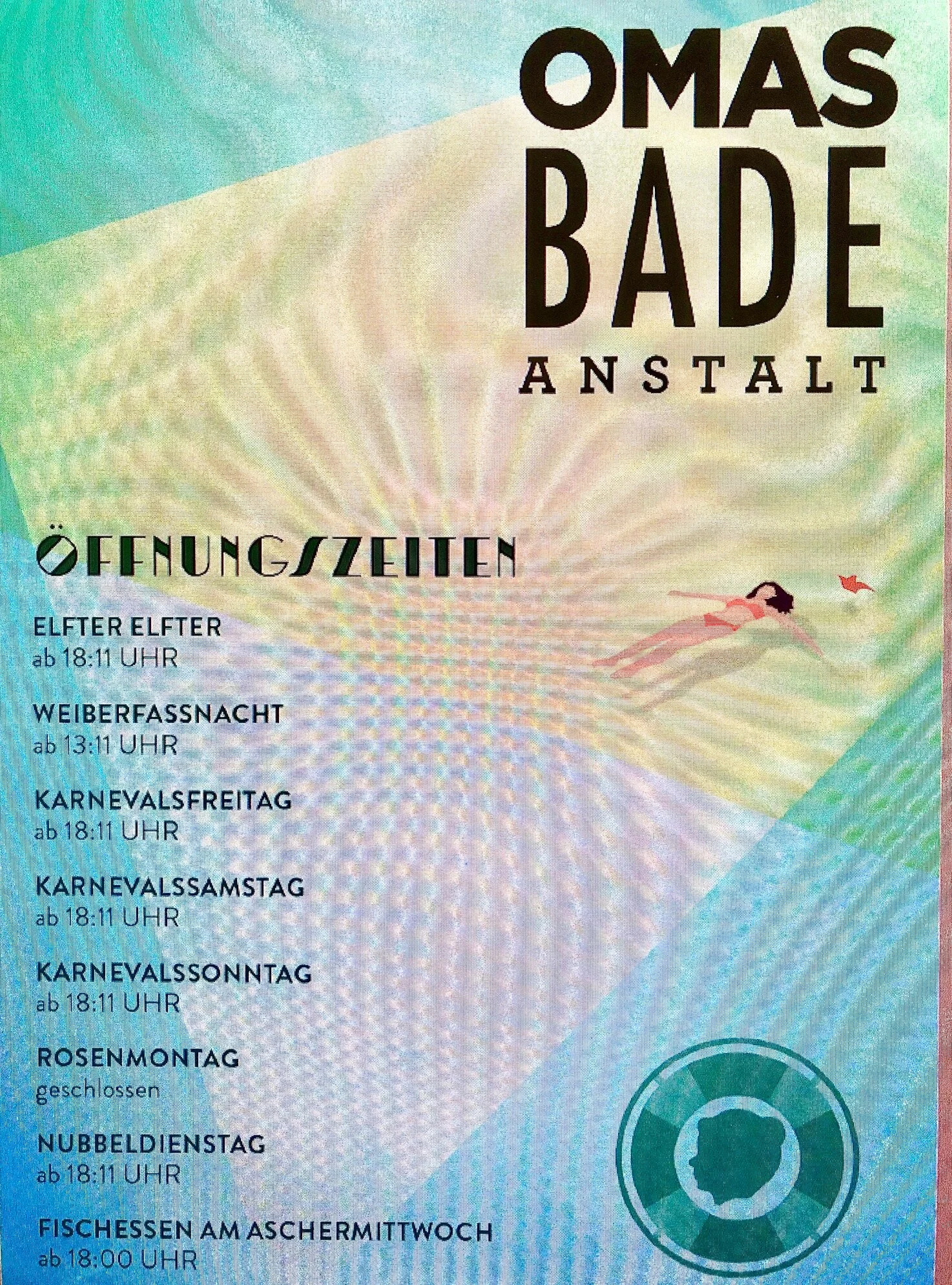 Öffnungszeiten der Badeanstalt