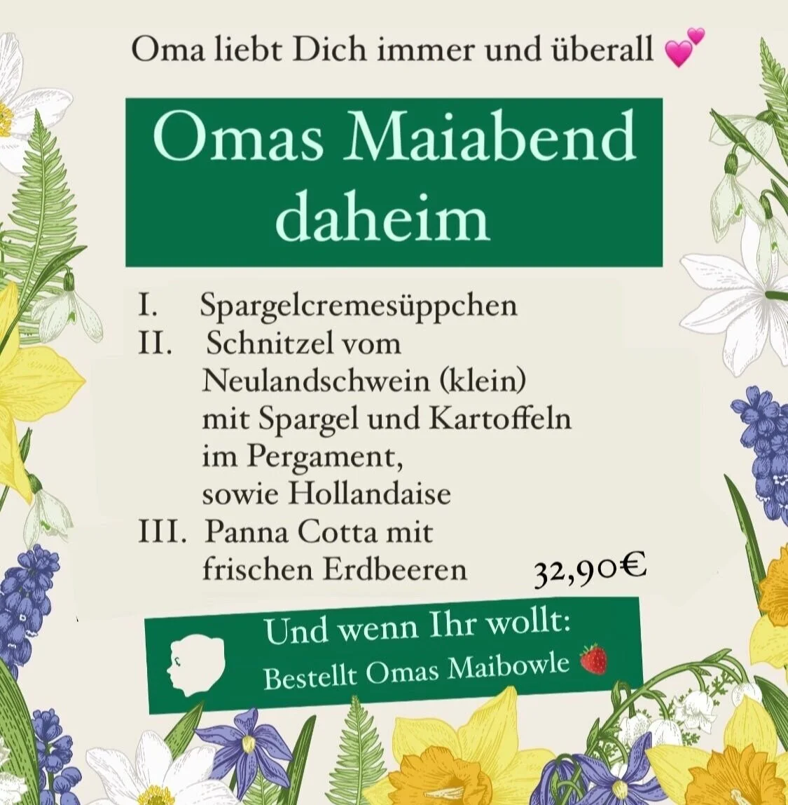 Omas Maimenü für daheim