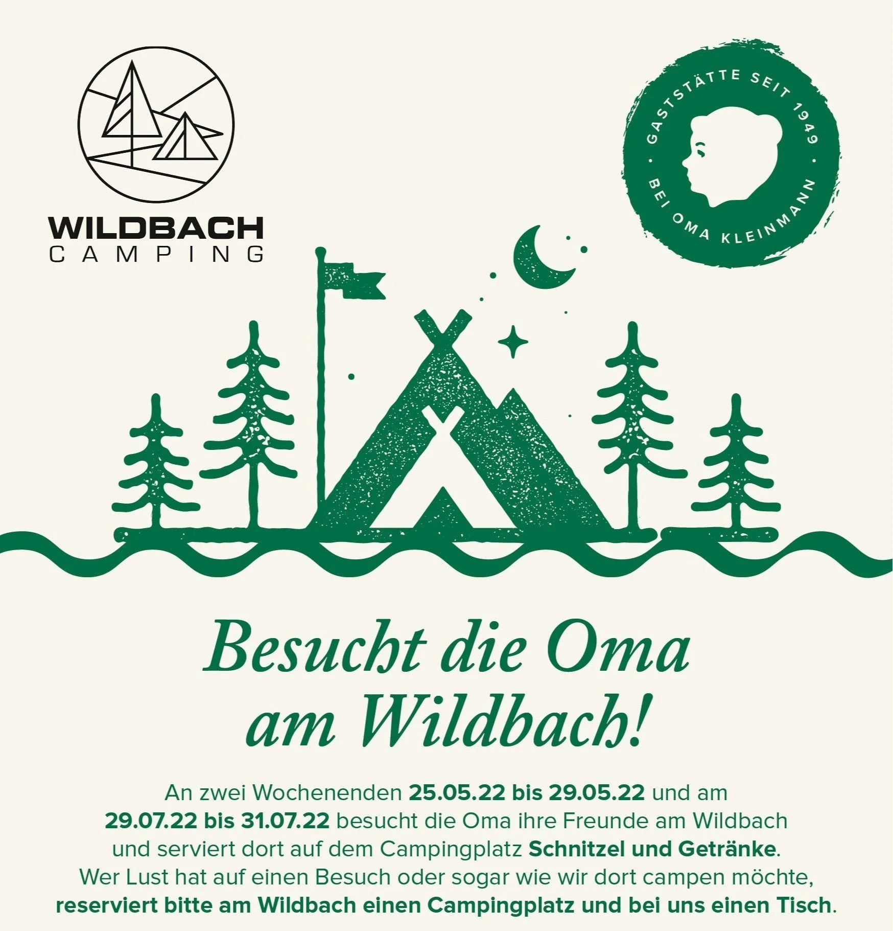 Die Oma geht campen