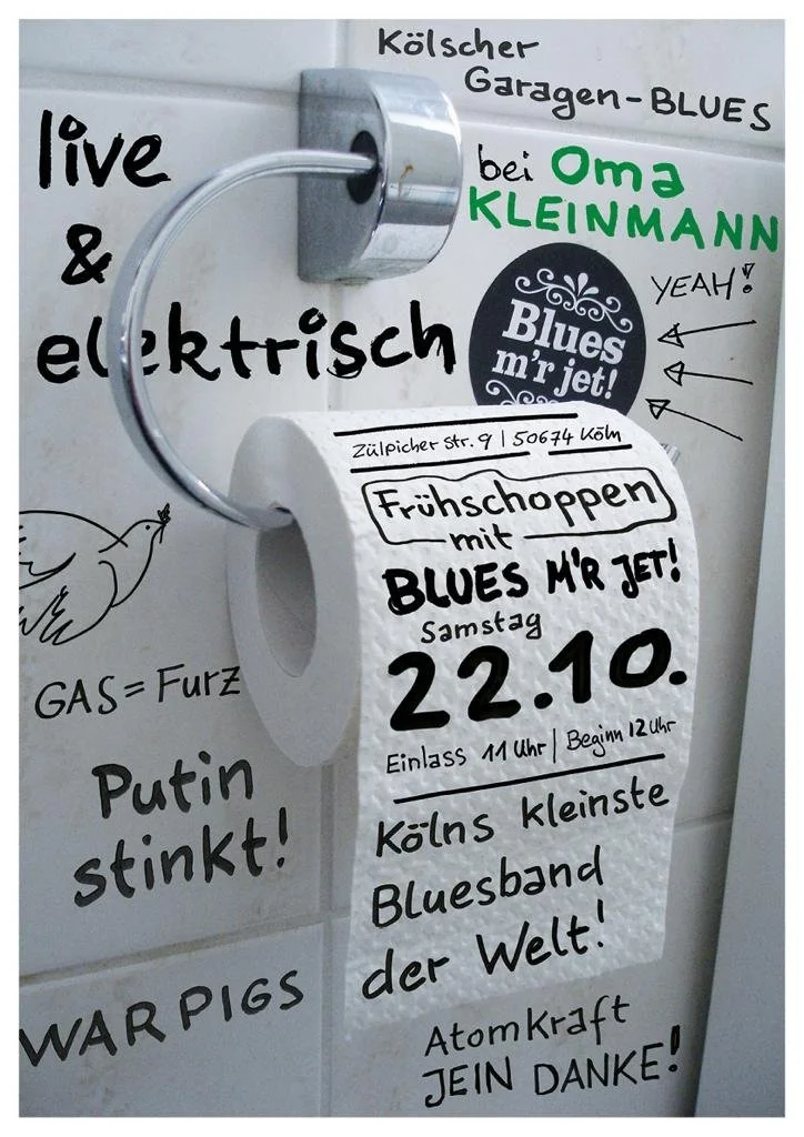 Leider schon wieder verschoben!! :-(                                                                                                   Blues Frühshoppen Bei Oma Kleinmann!