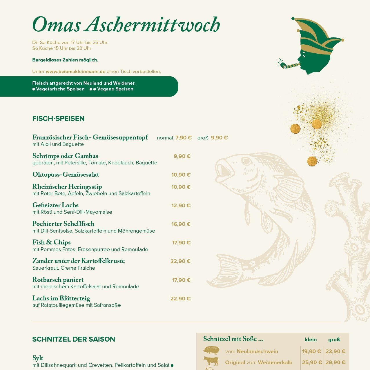 Aschermittwoch, Fischessen bei Oma Kleinmann
