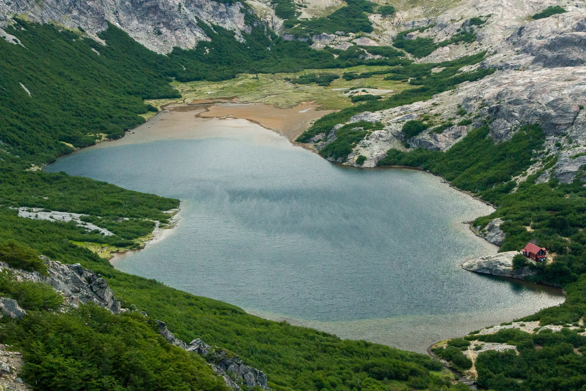 Refugio Jakob seen from the top