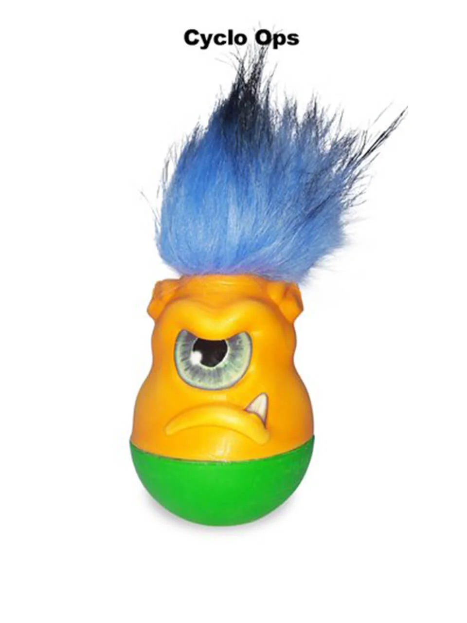 Slam Bams Fun crazy characters monster balls bounce soft hair collectible Cyclo Ops