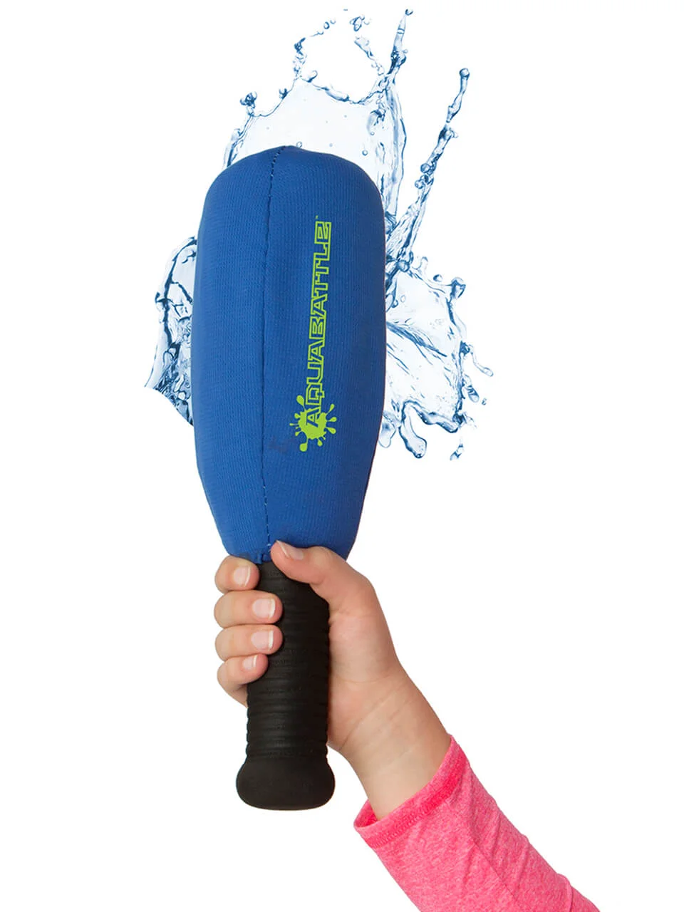 Aqua Battle Baton splash wet water pool toy soft safe fun super absorbent foam soaker hands pose