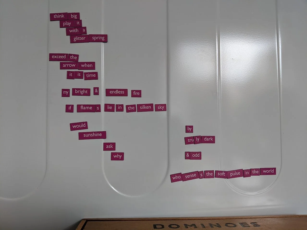 Fridge Magnet Poem #1