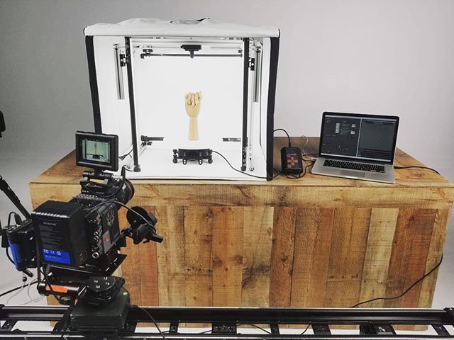 Shooting a new @autocam360 MiniTT video on our @reddigitalcinema Scarlet-W and CineSlider with Second Shooter.  Lit with @quasarscience T8 LED’s. #autocam360 #360 #360spins #ecommerce #productphotography