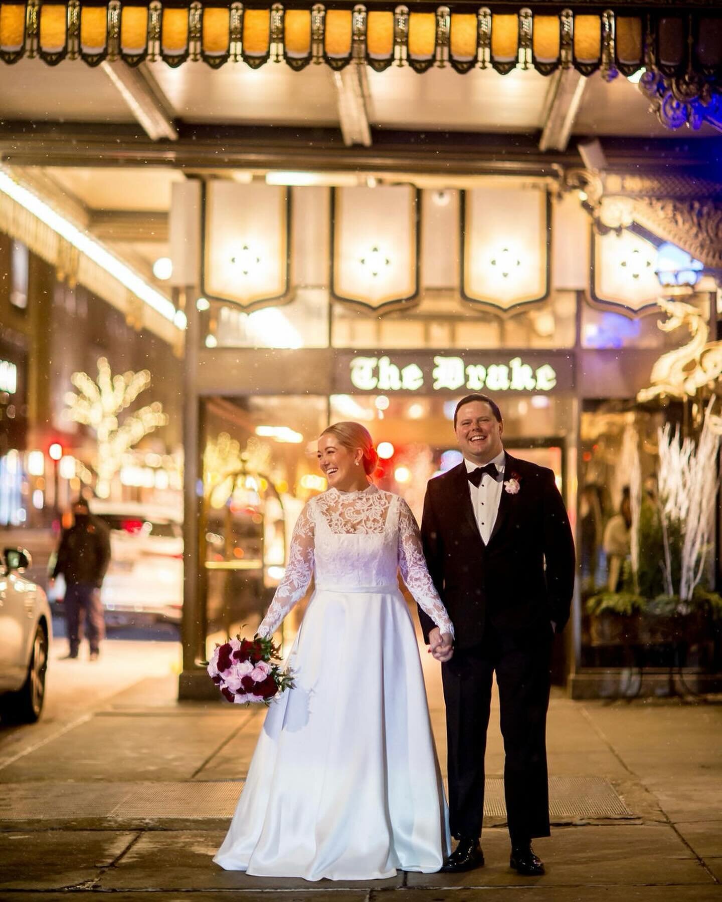 Shannon &amp; Jack&rsquo;s wedding at @thedrakechicago was nothing less than perfect.  It was memorable, sweet, and breathtakingly beautiful. January is definitely not considered &ldquo;wedding season&rdquo;, but give me all the January weddings. In 