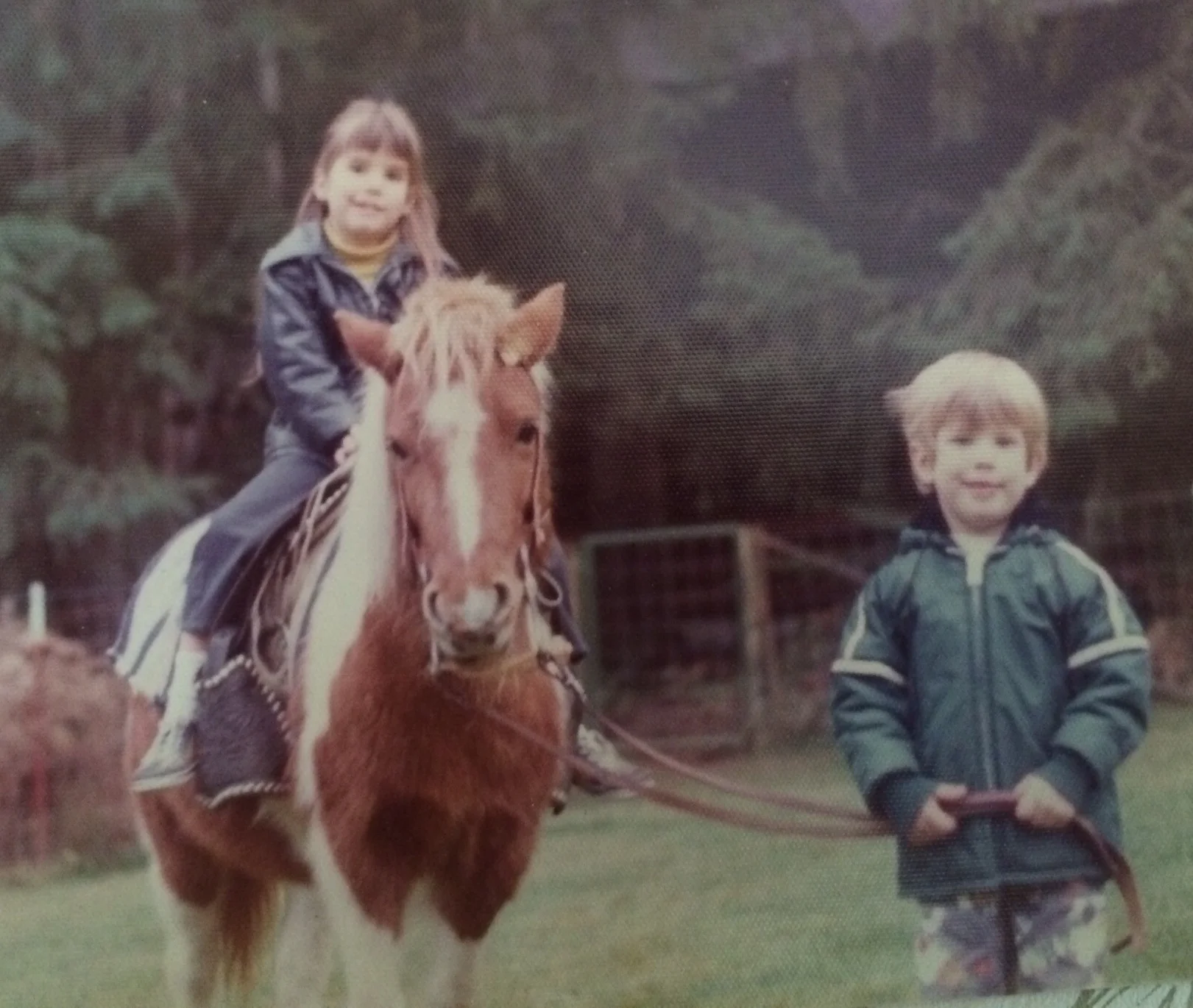 Jony the pony with me and my brother Matt.