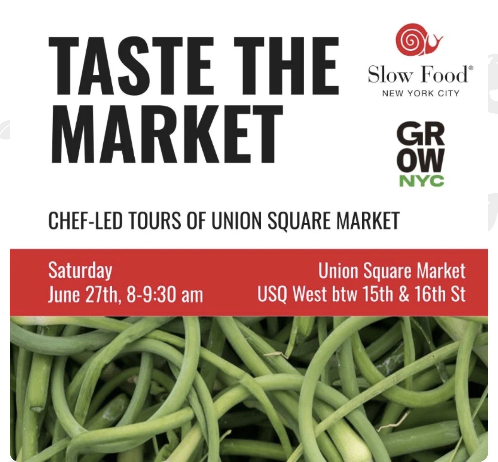 Slow Food NYC Farmers Market Tour No. 1